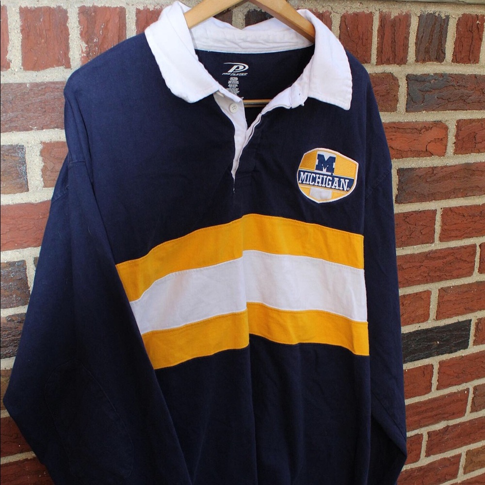 University of Michigan rugby shirt
